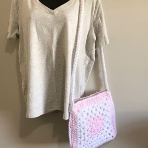 Shoulder bag. Hand crocheted